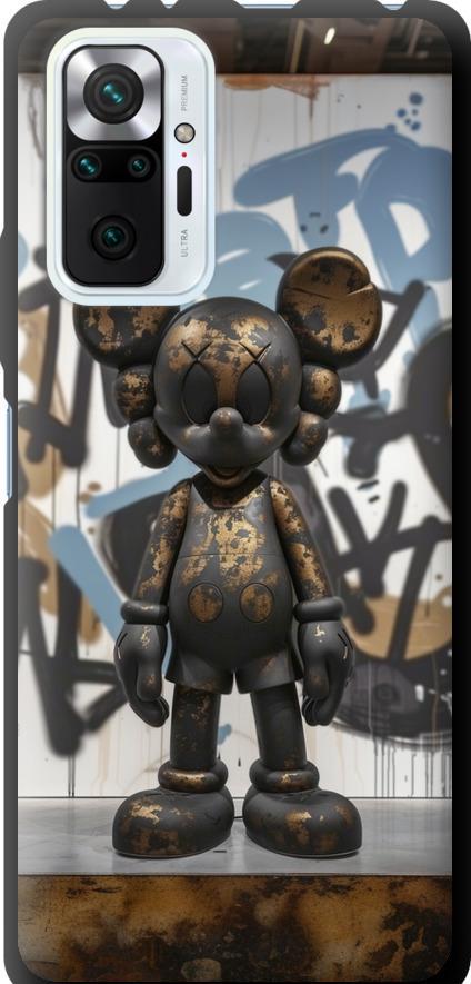 Чехол на Xiaomi Redmi Note 10 Pro Bronze kaws v2 (6098b-2297-42517)