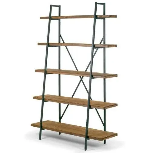 Стеллаж Loft NS-1810 с полками узкий, для работы и кабинета Черный (3075774011)