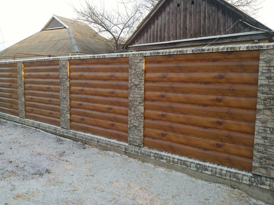 Сайдинг металлический блок-хаус 1-х сторонний 260х1000 мм глянц Темное дерево - фото 2 Сайдинг металлический блок-хаус 1-х сторонний 260х1000 мм глянц Темное дерево - фото 2