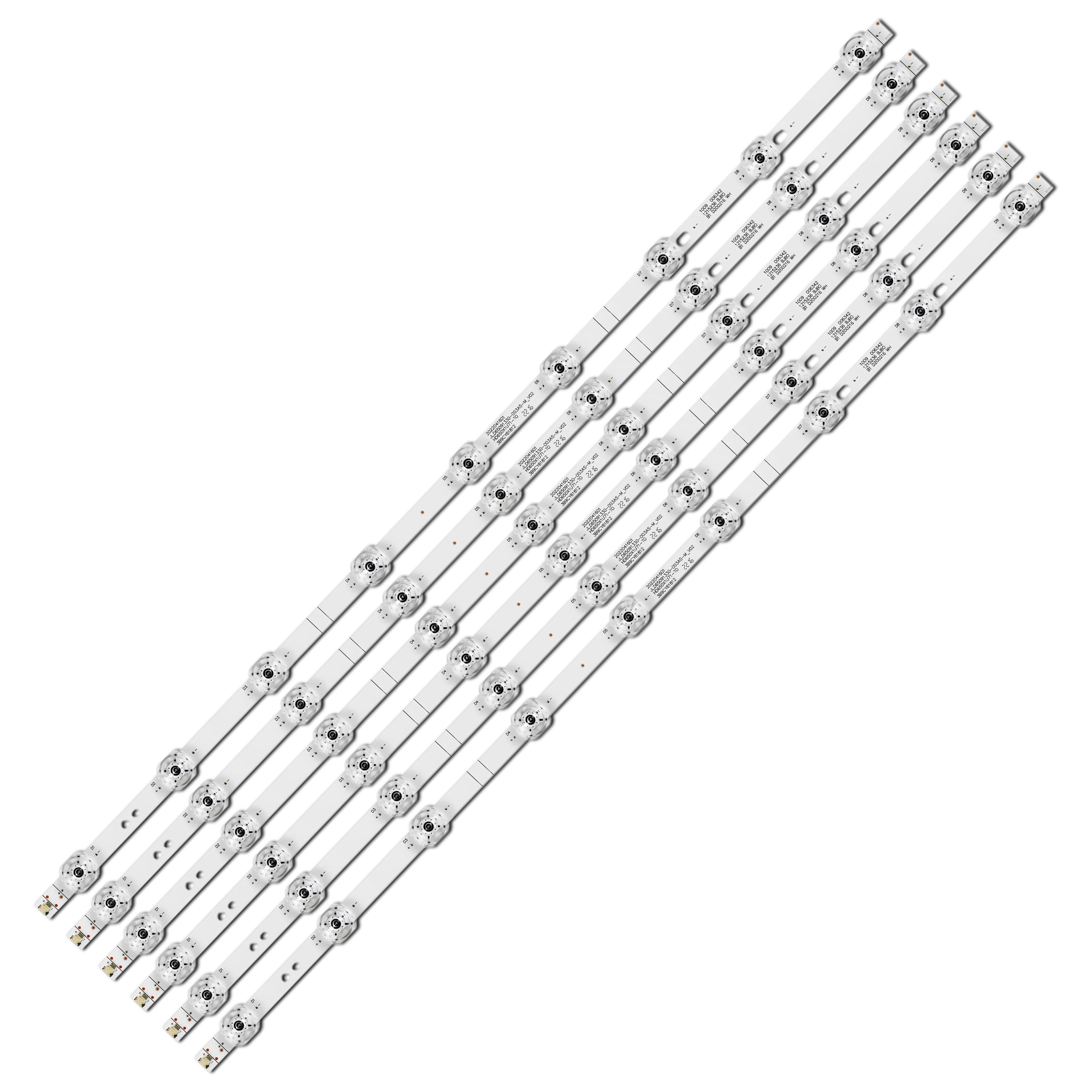 Комплект LED подсветки для TV JL.D65091330-003AS-M_V02 HD650X1U71-T0 CRH-BX65X1U813030T060999P-REV1.2 HZ65A55E 65" 6 шт. (ART-14085)