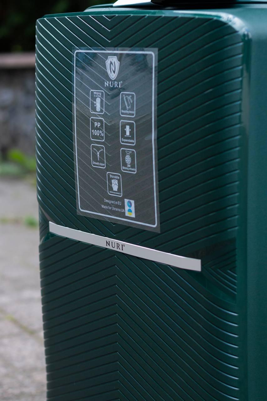 Валіза пластикова Nuri 2002 L Зелений (11775467) - фото 4 Валіза пластикова Nuri 2002 L Зелений (11775467) - фото 4