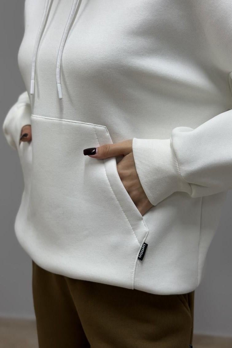 Худі жіночий М0211.4 з капюшоном M Кремовий (30665225) - фото 4 Худі жіночий М0211.4 з капюшоном M Кремовий (30665225) - фото 4