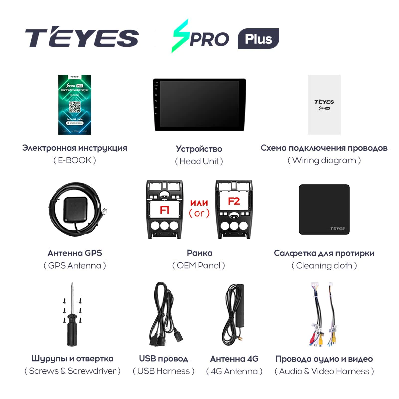 Автомагнитола штатная Teyes SPRO Plus для LADA Priora I 1 2007-2013 Android SPRO PLUS 3+32G Wi-Fi/4G вариант F2 (1702084413) - фото 7