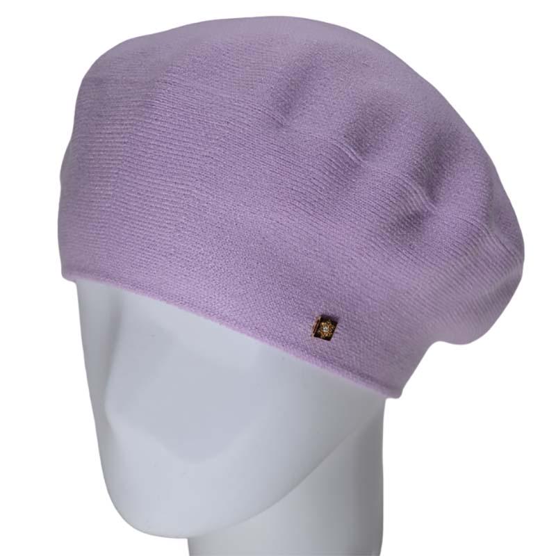 Берет женский Novita Лизе вискозный Фиалковый (115972)