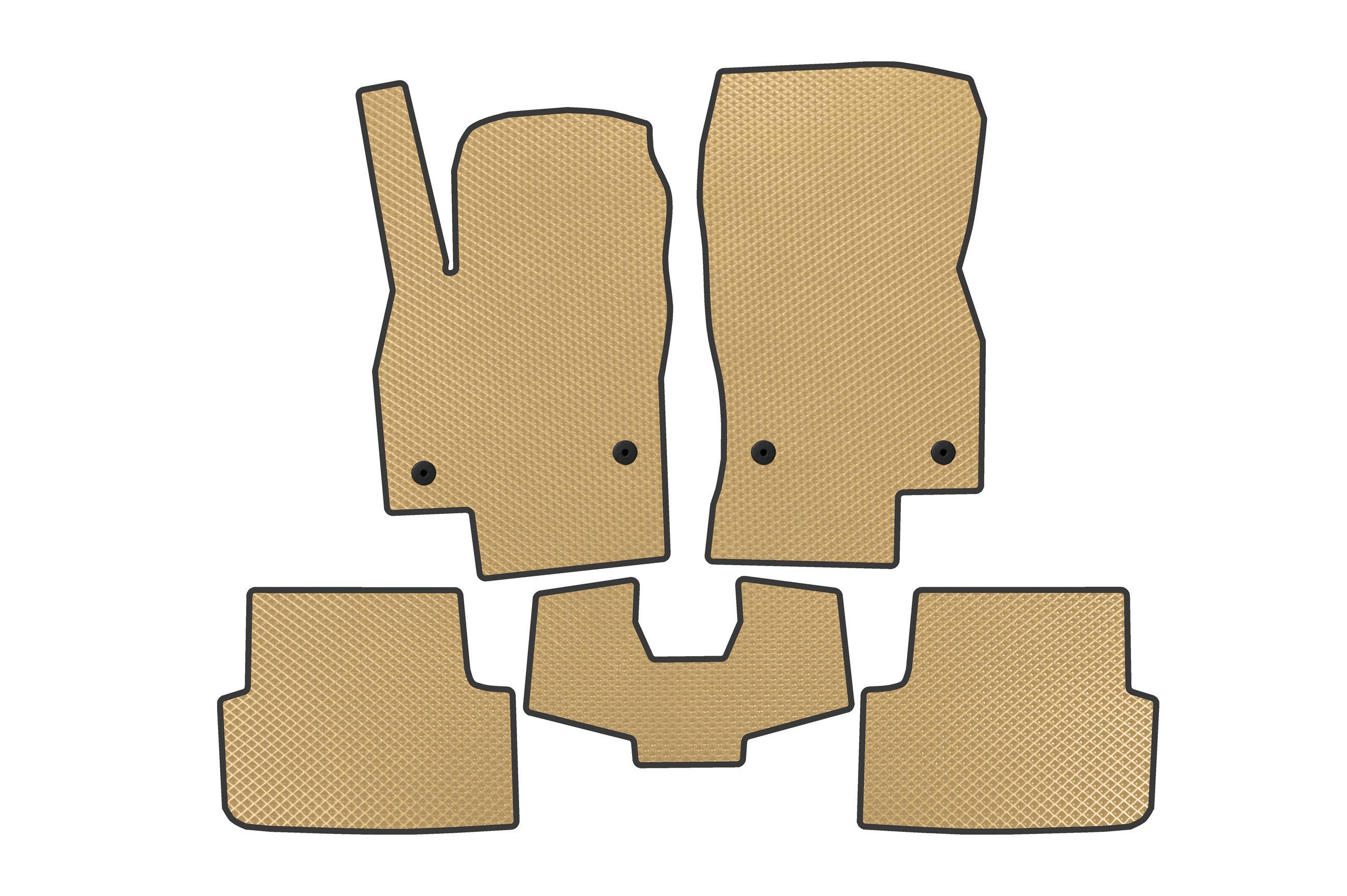 Коврики в автомобиль EVA Digital Designs для Volkswagen Taigo 2020- гг. этилвинилацетат Бежевый (183752)