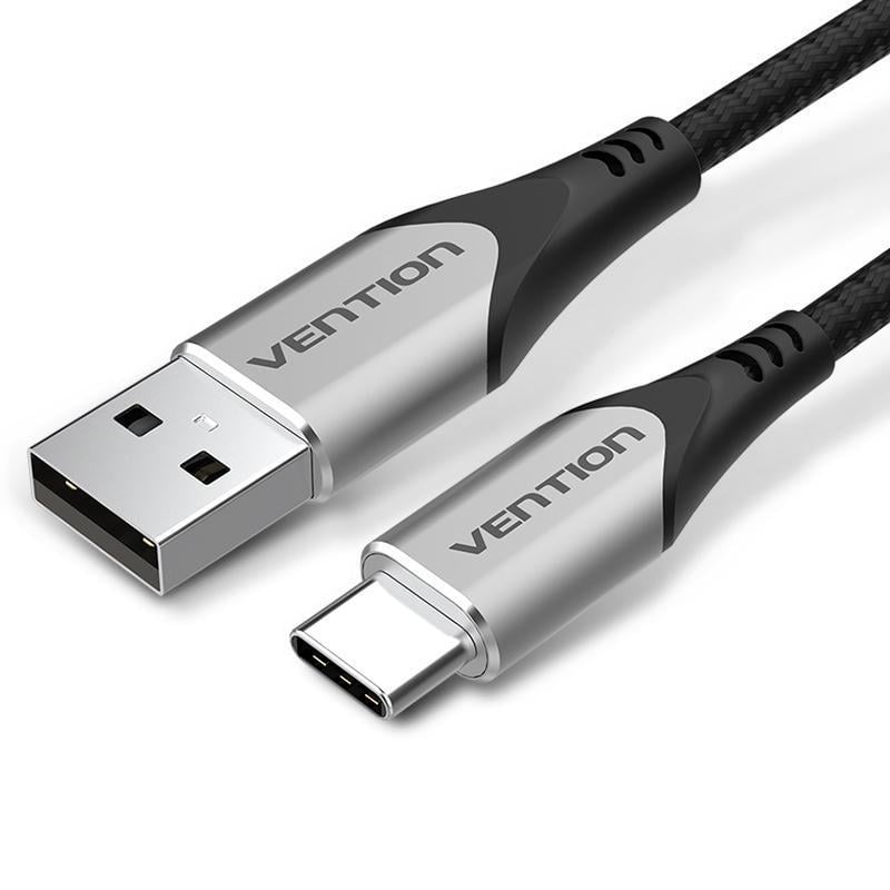 Кабель Vention USB-Type-C 18Вт 3А/6В 480 Мбіт/с USB-A на USB-C 1 м Чорний (CODHF)
