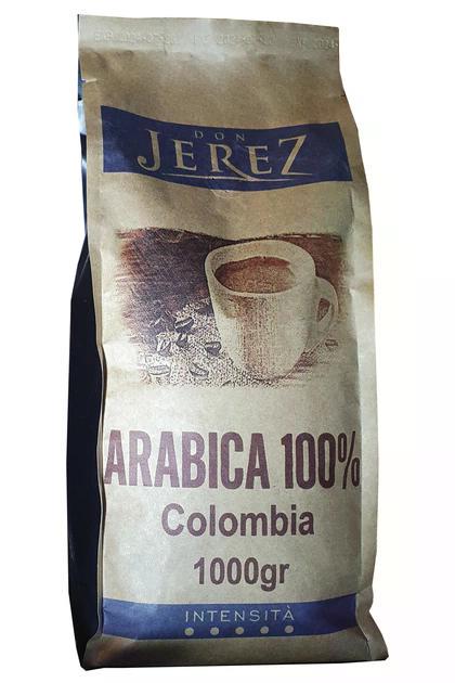 Кава Don Jerez Arabica 100 Colombia в зернах 1 кг