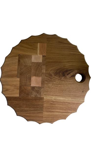 Доска обрабатывающая круглая Ясень и Дуб 37x4 см (1036-25) - фото 5 Доска обрабатывающая круглая Ясень и Дуб 37x4 см (1036-25) - фото 5