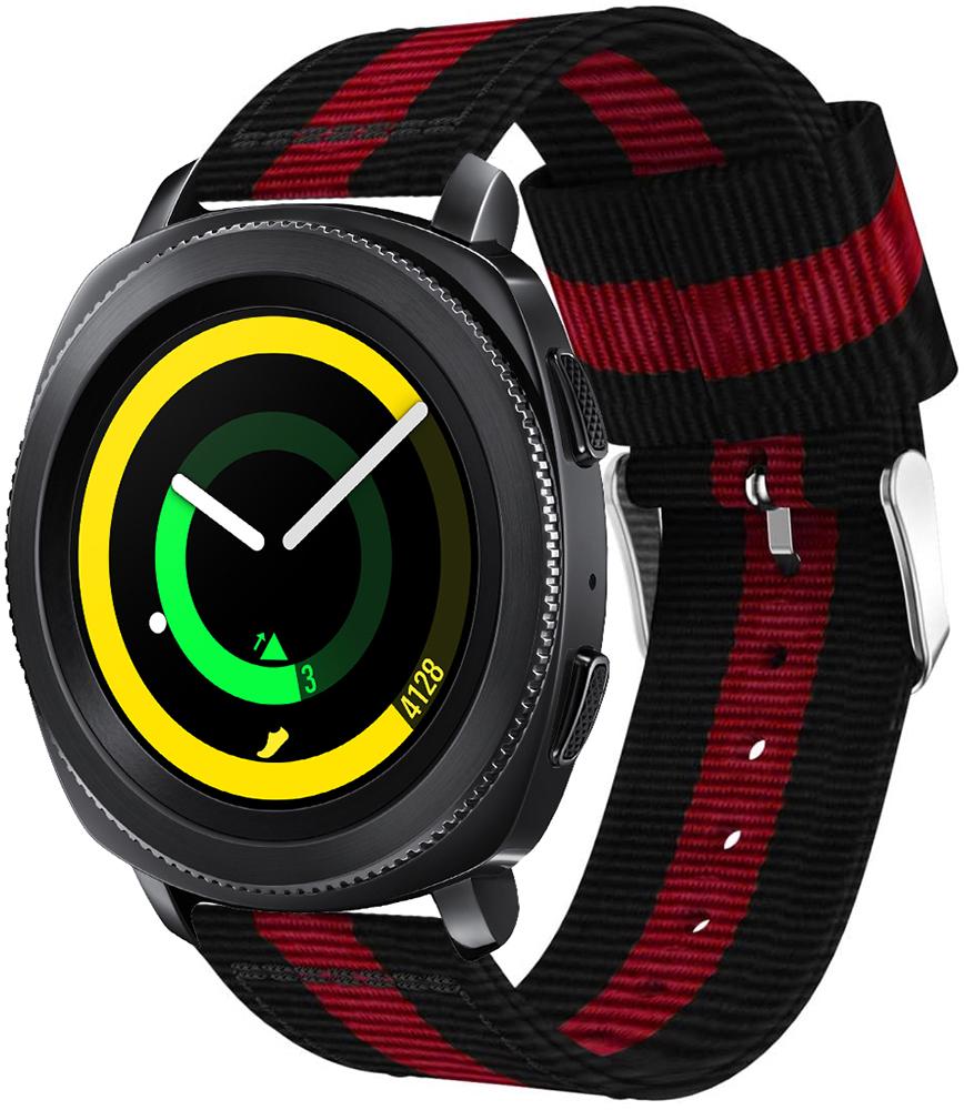 Ремешок тканевый Canvas для Samsung Gear Sport Black/Red (20546) Ремешок тканевый Canvas для Samsung Gear Sport Black/Red (20546)
