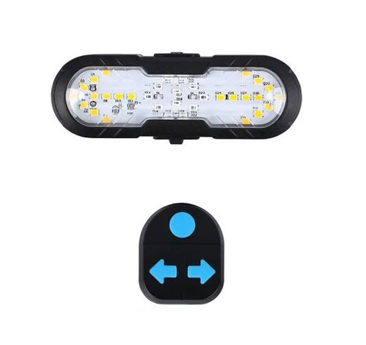 Велофонарь CYGM-2229 STOP red/yellow с сигналом Li-Ion аккумулятор повороты Type-C