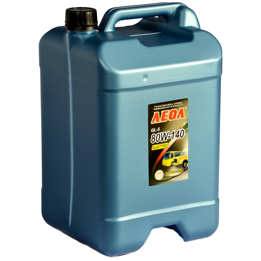 Масло трансмиссионное Леол 80W-140 GL-5 вязкое Quattro супер VISC 10 л (710652495)