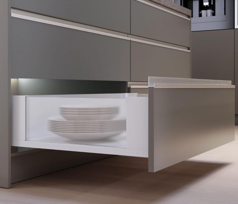 Висувна шухляда Axis Pro GLASS середній-B L 500 мм H 120 мм Графіт (PB-AXISPRO-GLASS-KPL500B) - фото 3 Висувна шухляда Axis Pro GLASS середній-B L 500 мм H 120 мм Графіт (PB-AXISPRO-GLASS-KPL500B) - фото 3