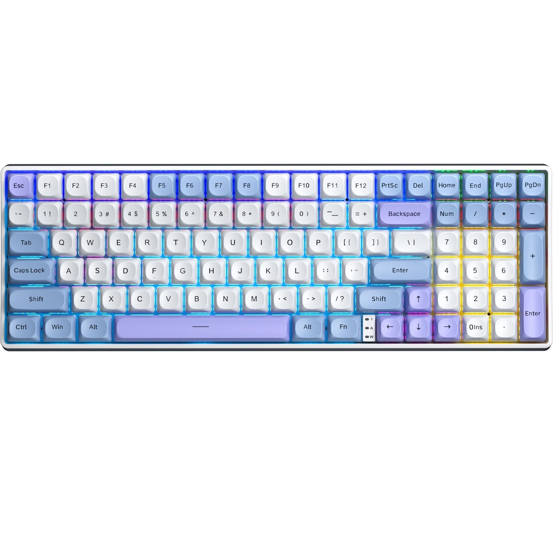 Клавиатура Aula S100 Pro Wireless 99 клавиш White/Blue