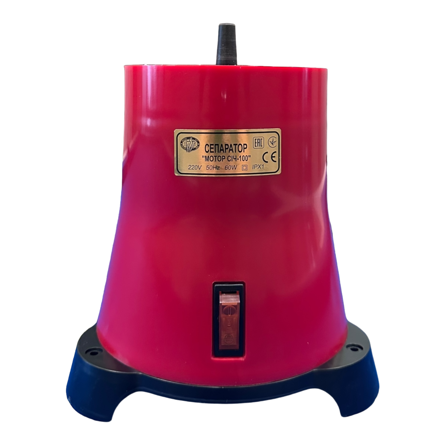 Привод полипропиленовый в сборе с мотором к сепаратору Мотор Сич (00100-100)