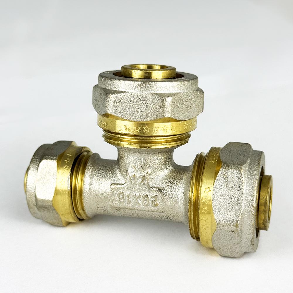 Трійник прохідний SANTAN з проточкою 20х20х16 (25622852) - фото 4