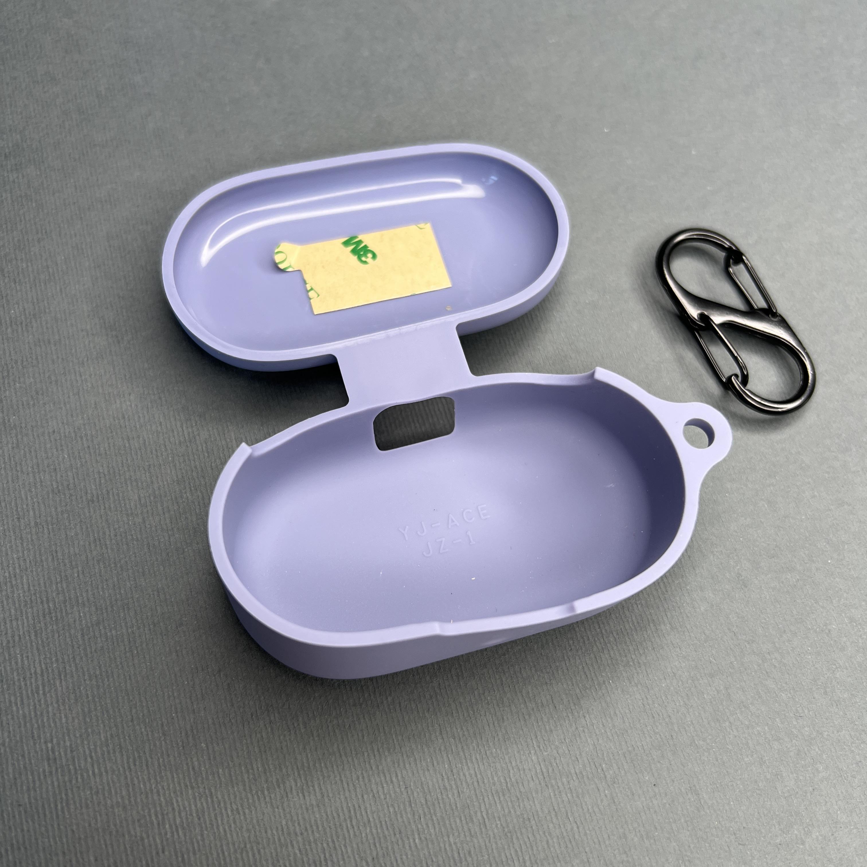 Чехол для наушников Oppo Enco Buds 2 с карабином противоударный Серо-голубой (798297) - фото 2