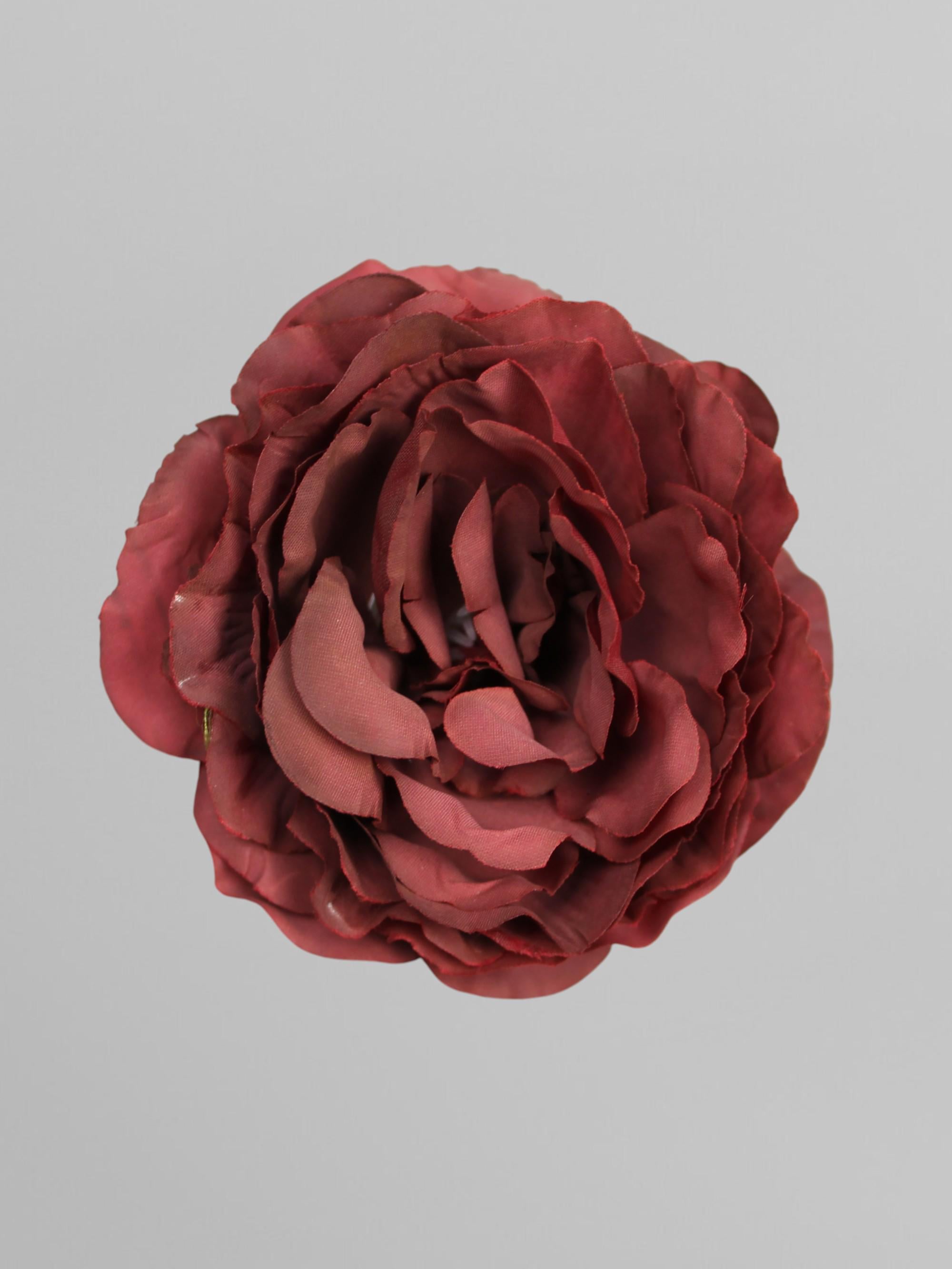 Декоративная головка пиона 10 см Бордовый (К05070)