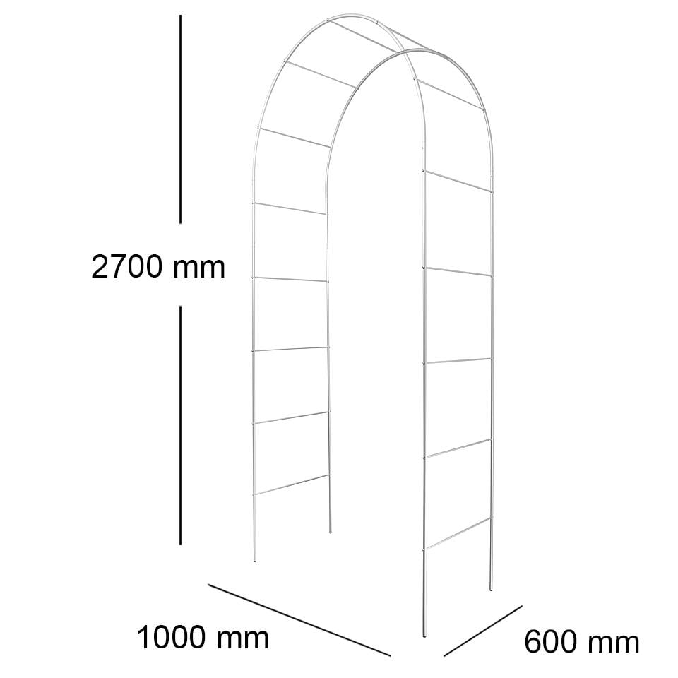 Опора для рослин арка садова 2700х1000х600 мм d 16 мм/d 8 мм (АС-D16/D8-2700*1000*600) - фото 2