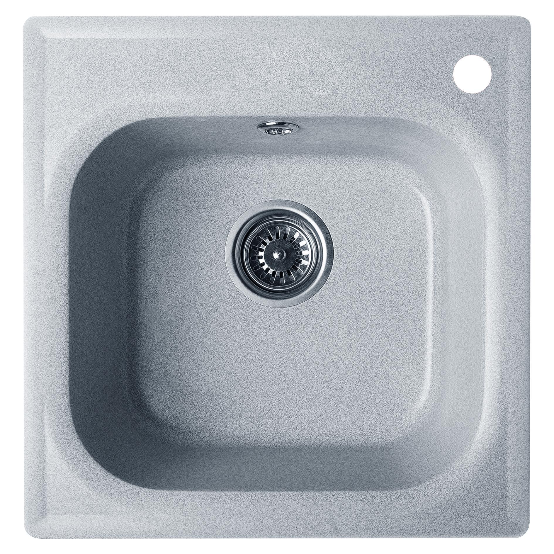 Мойка кухонная Valetti 1R 430x440 мм Серый