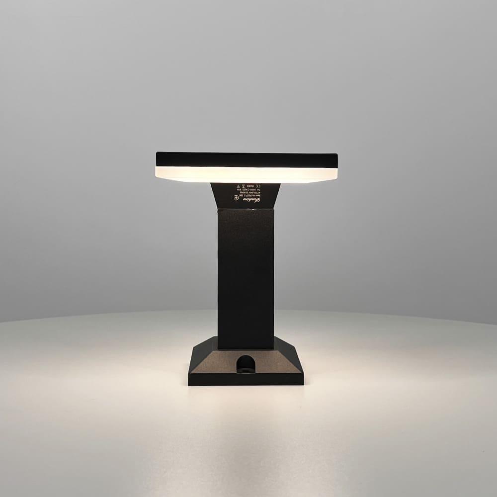 Светильник столбик ландшафтный с квадратным верхом 20х15 см (76107-2) - фото 3