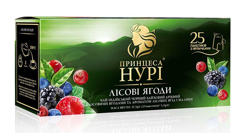Чай Принцесса Нури Лесные ягоды 25 пакетов