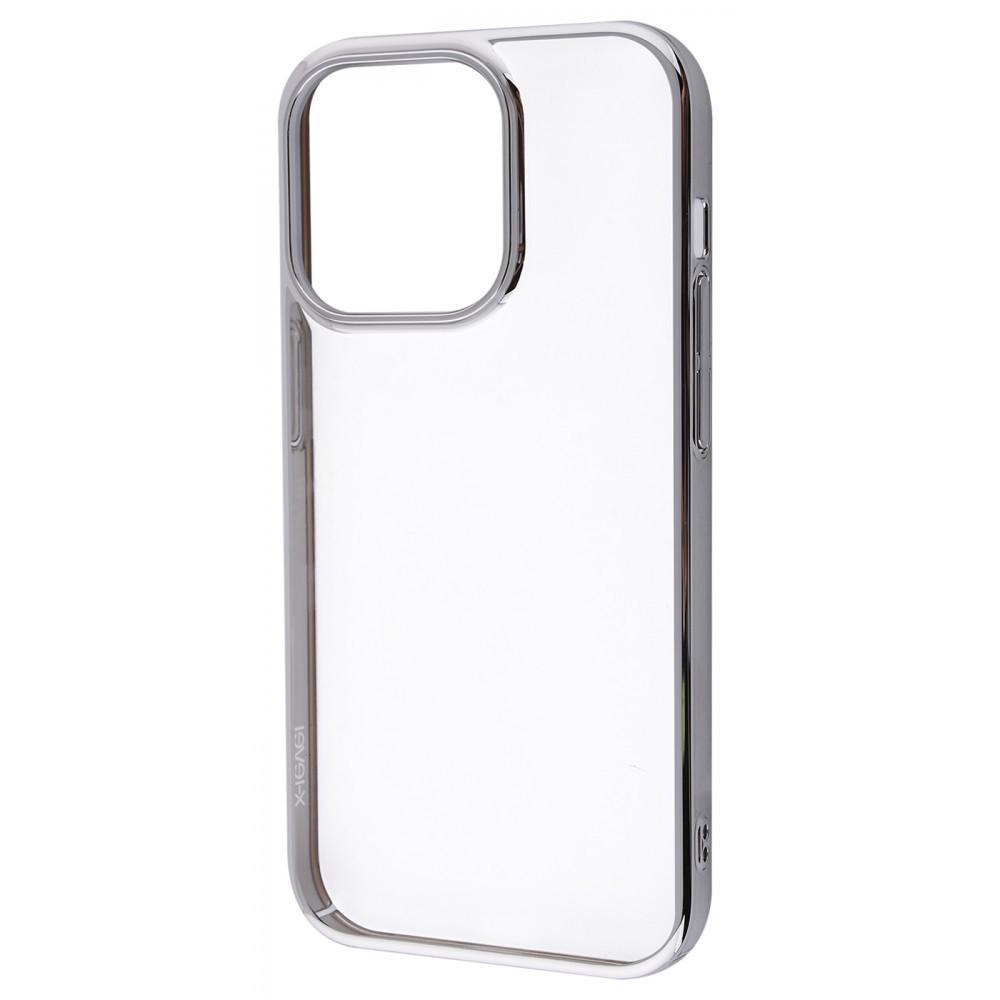 Чохол прозорий X-Level Dawn (PC) iPhone 14 Plus silver