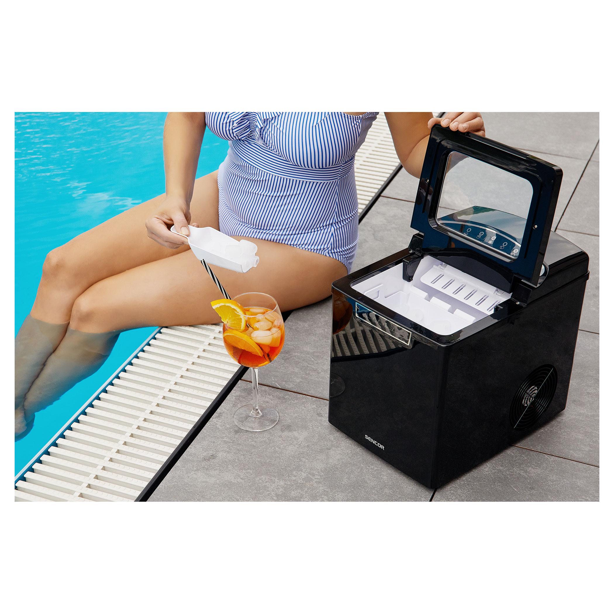 Льдогенератор Sencor SIM3000BK портативный бытовой 105 Вт R600a Черный (622465) - фото 6 Льдогенератор Sencor SIM3000BK портативный бытовой 105 Вт R600a Черный (622465) - фото 6