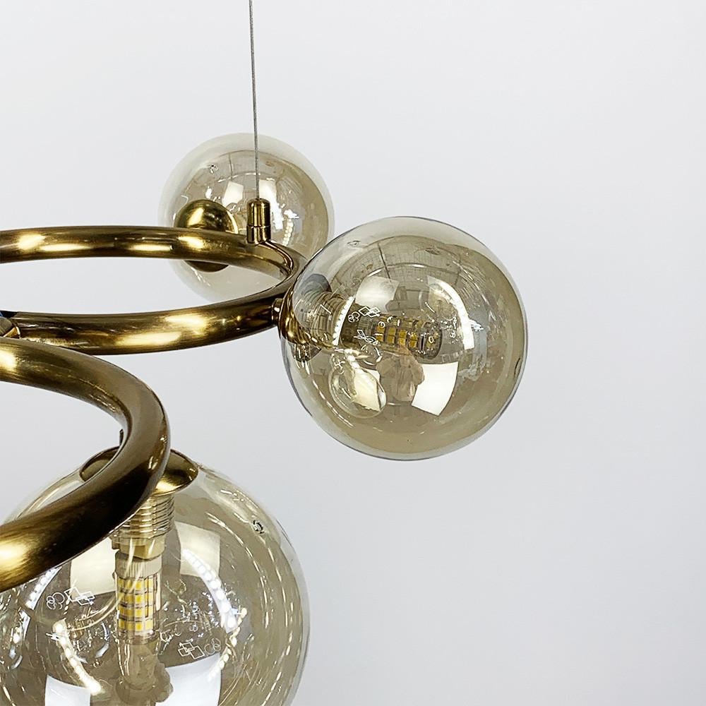 Люстра Gorizia на 7 бурштинових плафонів Латунь (sg 44/7 gd/am) - фото 6 Люстра Gorizia на 7 бурштинових плафонів Латунь (sg 44/7 gd/am) - фото 6