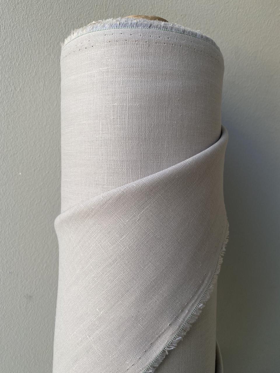 Ткань костюмная LINEN PLUS 100% лен 143 см 530 Светло-серый - фото 6
