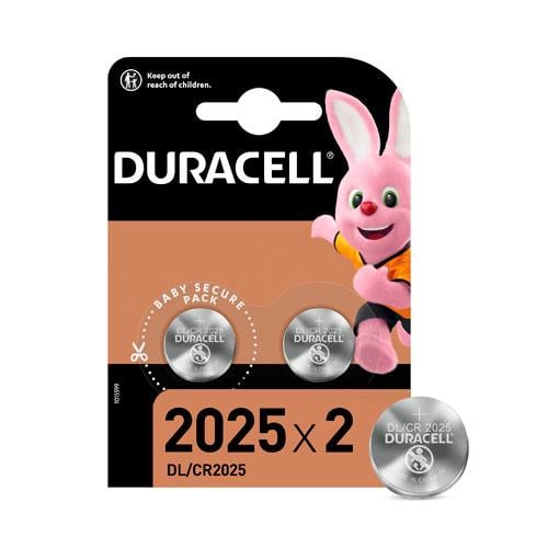 Батарейка таблетка CR2025 3В Duracell литий 2 шт. (2508-5ba3b)