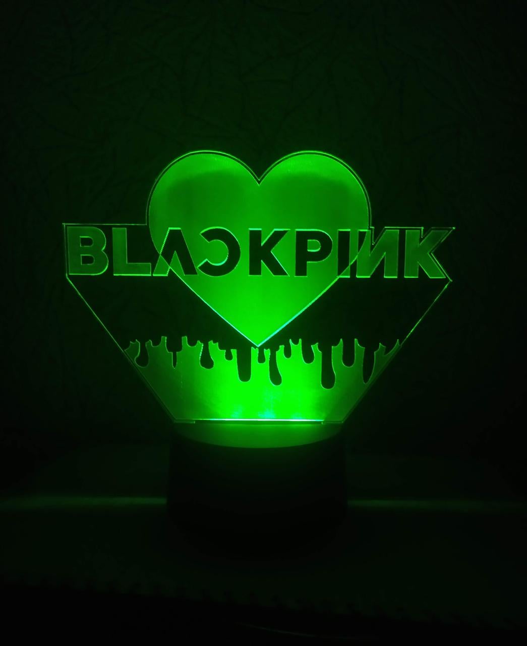 3D-ночник "BlackPink" лого несколько подсветок/на батарейке (1904298737)