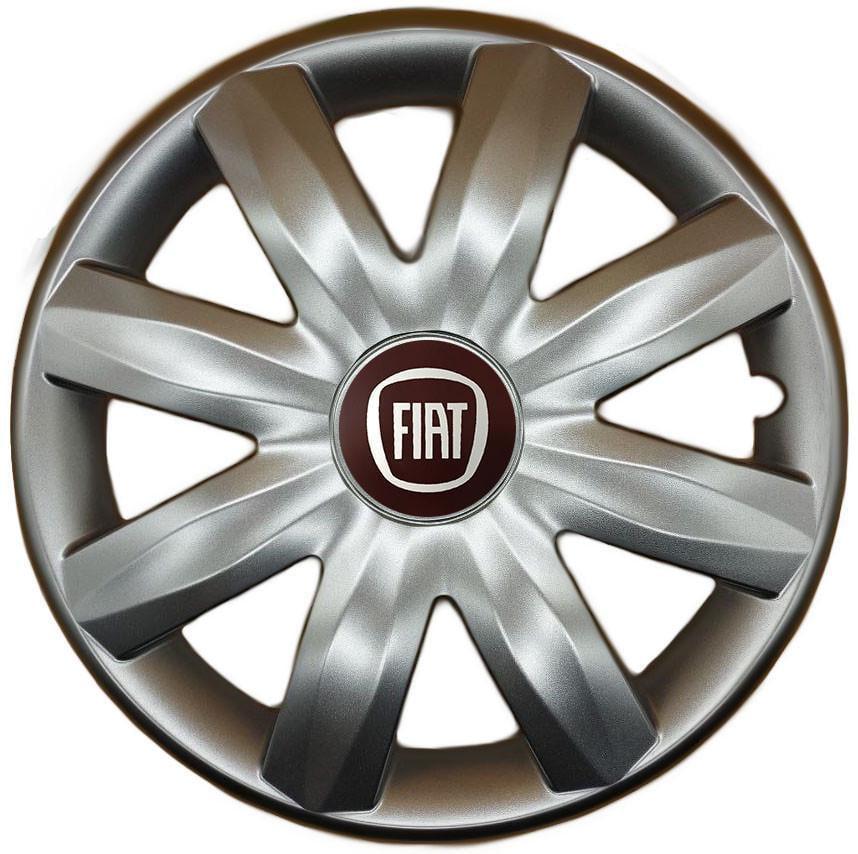 Колпаки SJS 221 с логотипом Fiat 4 шт. R14 Серебряный (2654557214)