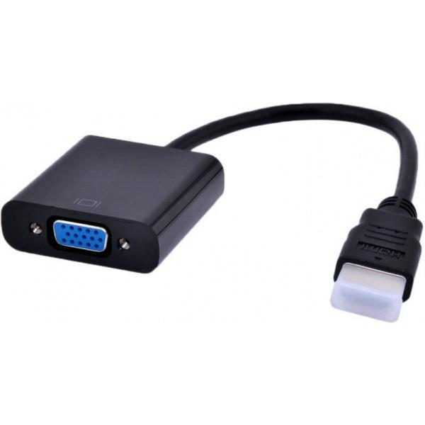 HDMI Переходник Конвертер HDMI - VGA белый 1080p АДАПТЕР, КОНВЕРТЕР, ПРЕОБРАЗОВАТЕЛЬ, питание USB