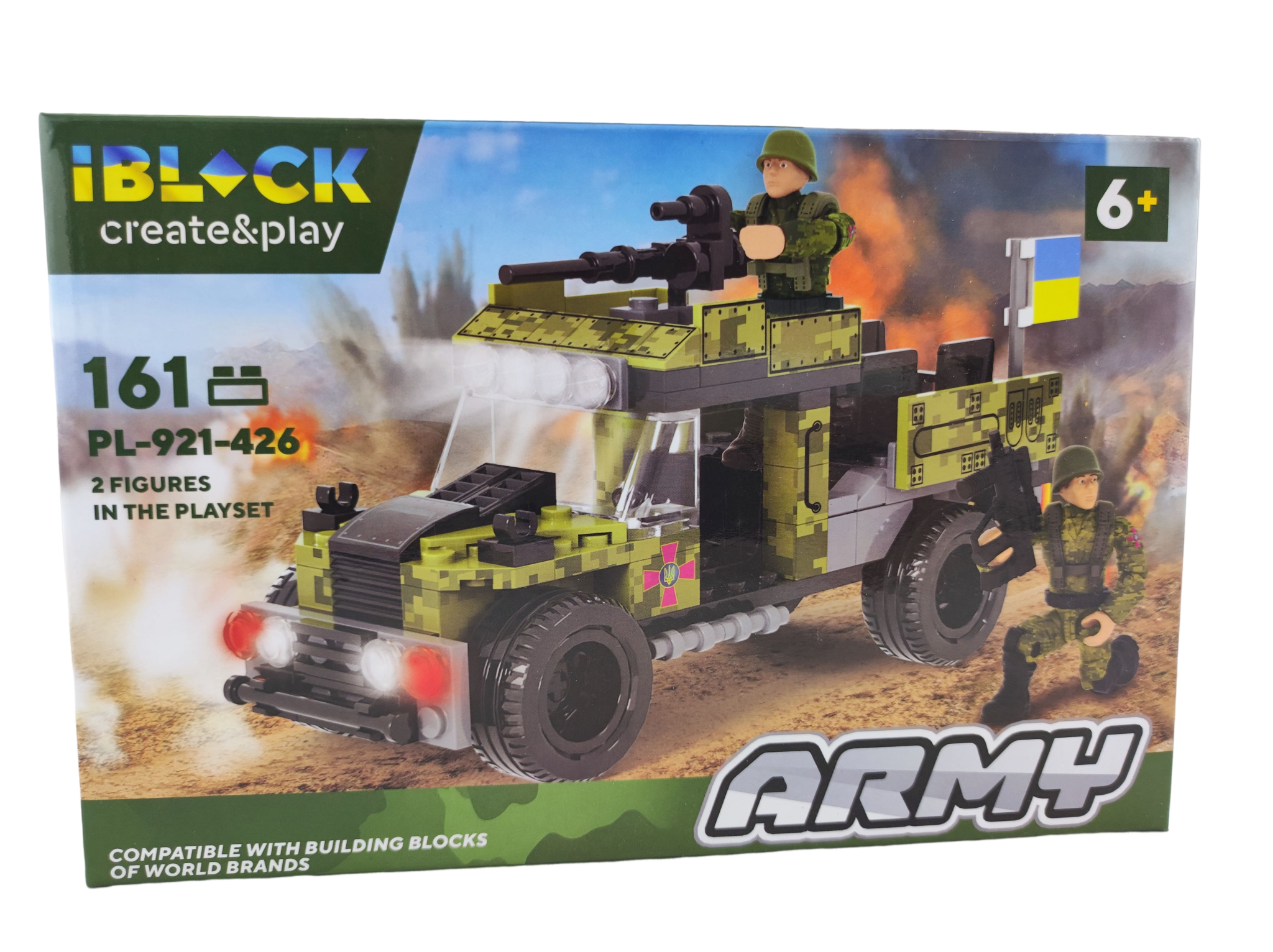 Конструктор Iblock Военная техника Бронированная машина PL-921-426 161 деталь (137674-2)