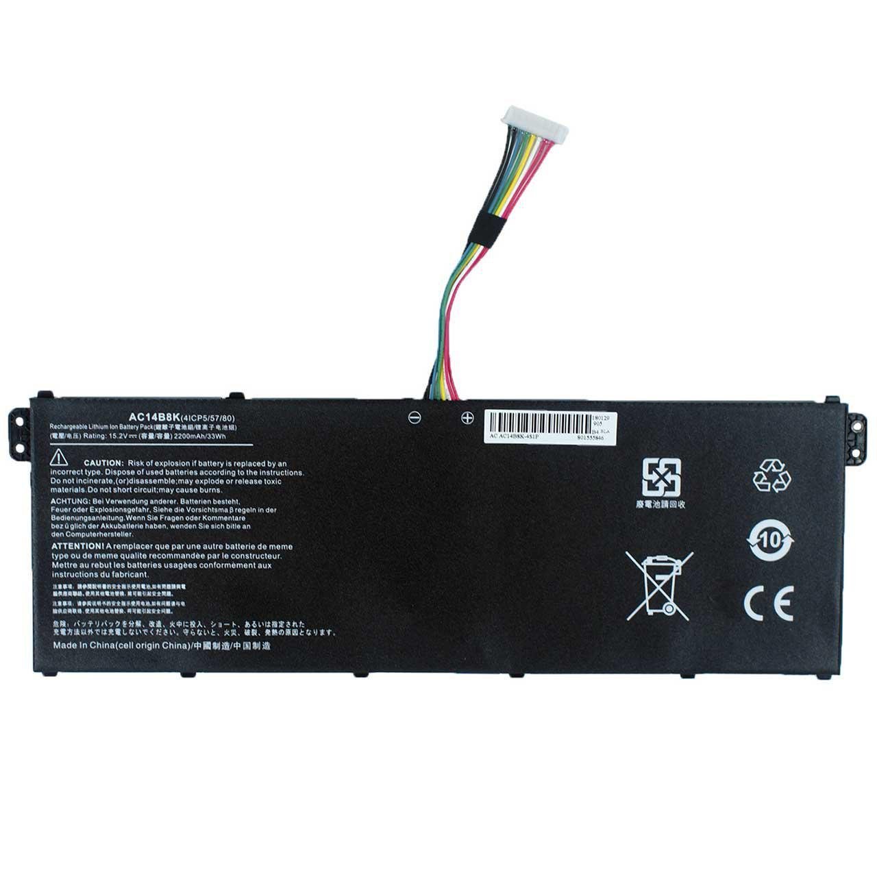 Аксессуары для ноутбука Acer AC14B7K 2200 mAh 152V 33 Wh