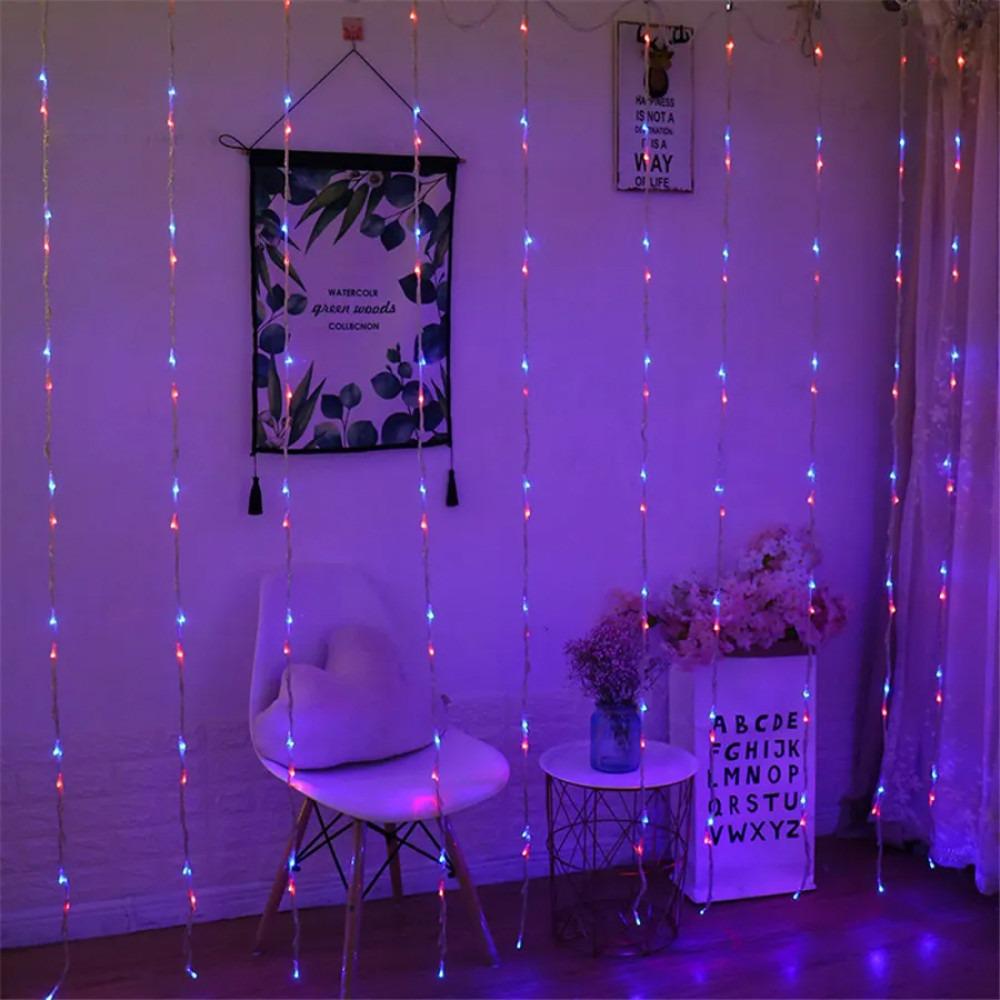 Гирлянда водопад светодиодная 200 LED 2x2 м 8 режимов 220В IP54 Мультиколор - фото 8 Гирлянда водопад светодиодная 200 LED 2x2 м 8 режимов 220В IP54 Мультиколор - фото 8