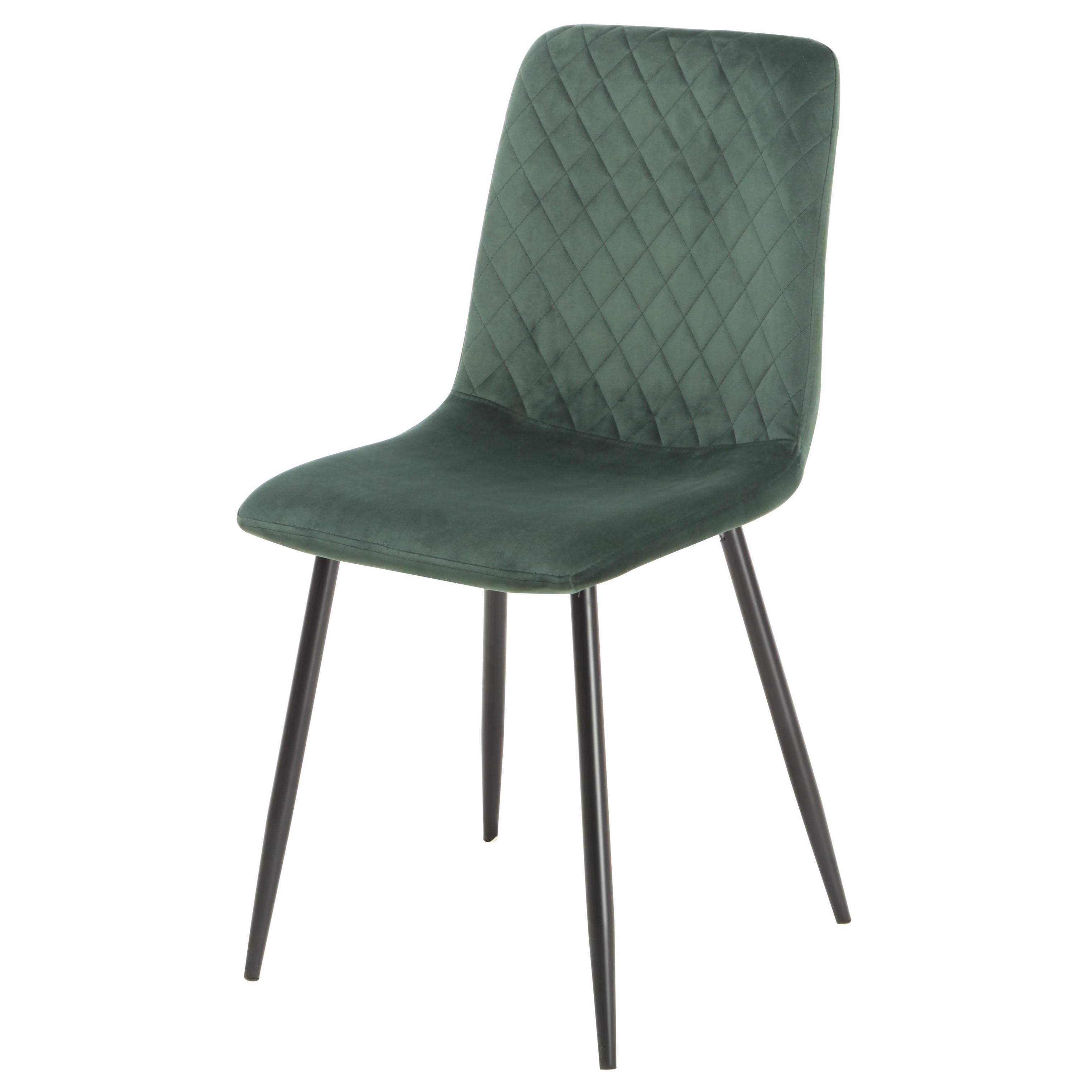 Стул Intarsio PERLA Черный/Зеленый (PERLAGN)