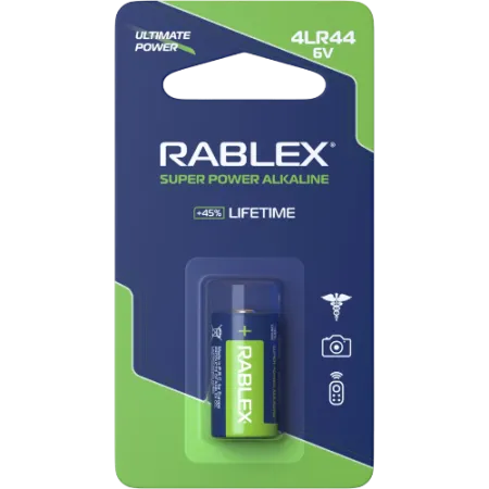 Батарейка лужна Rablex 4LR44 A544 4G13 PX28A 2CR11108 476A 6V (4249) Батарейка лужна Rablex 4LR44 A544 4G13 PX28A 2CR11108 476A 6V (4249)