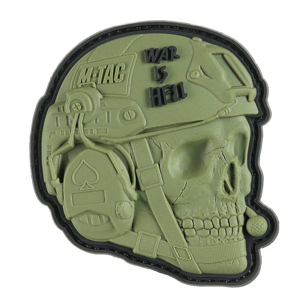 Нашивка M-Tac War is Hell 3D PVC Olive
