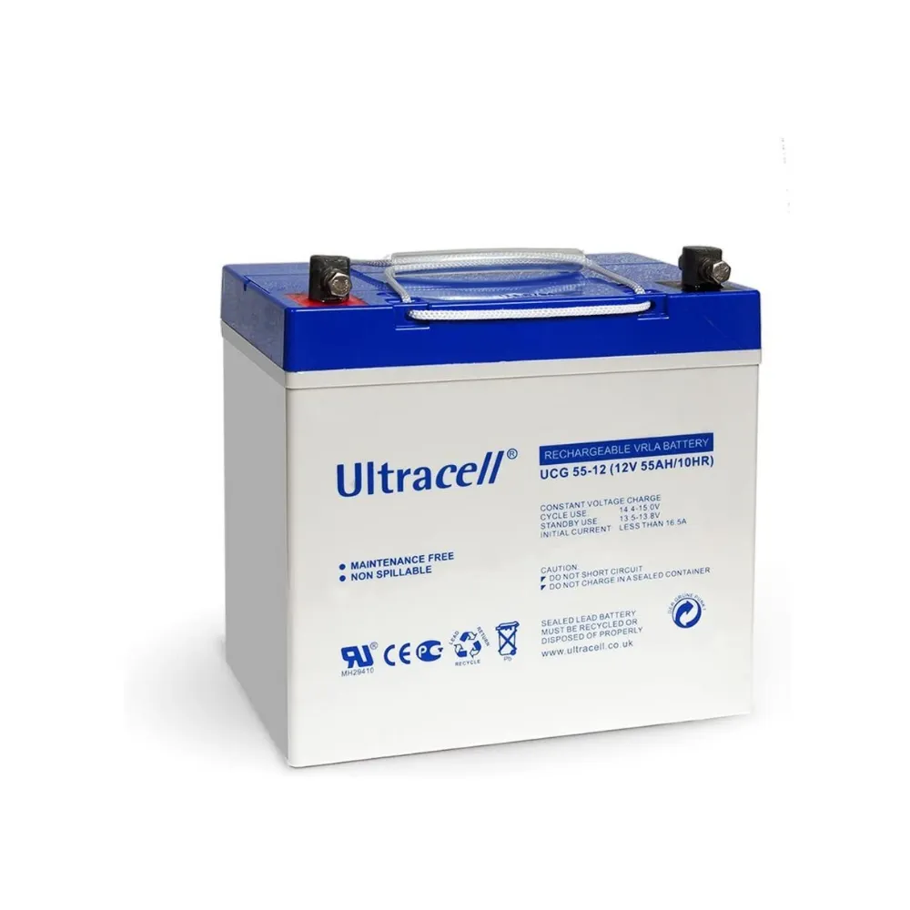 Батарея акумуляторна гелева Ultracell UCG100-12 55 Ah 12 V (00259) Батарея акумуляторна гелева Ultracell UCG100-12 55 Ah 12 V (00259)