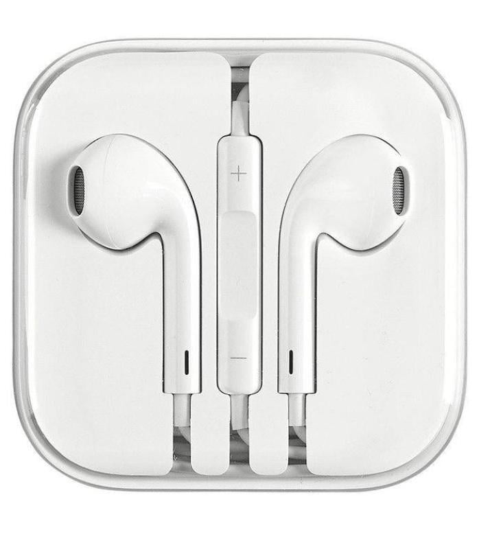 Навушники з мікрофоном mini-jack earpods 3,5 мм 100 шт. - фото 1