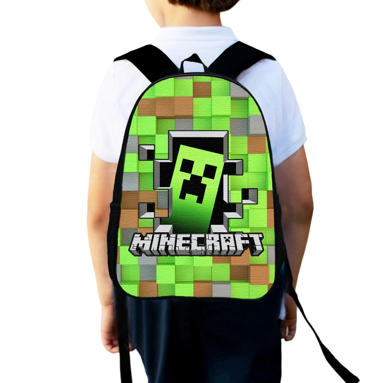 Рюкзак детский городской Minecraft для мальчика 34х27 см (0002)