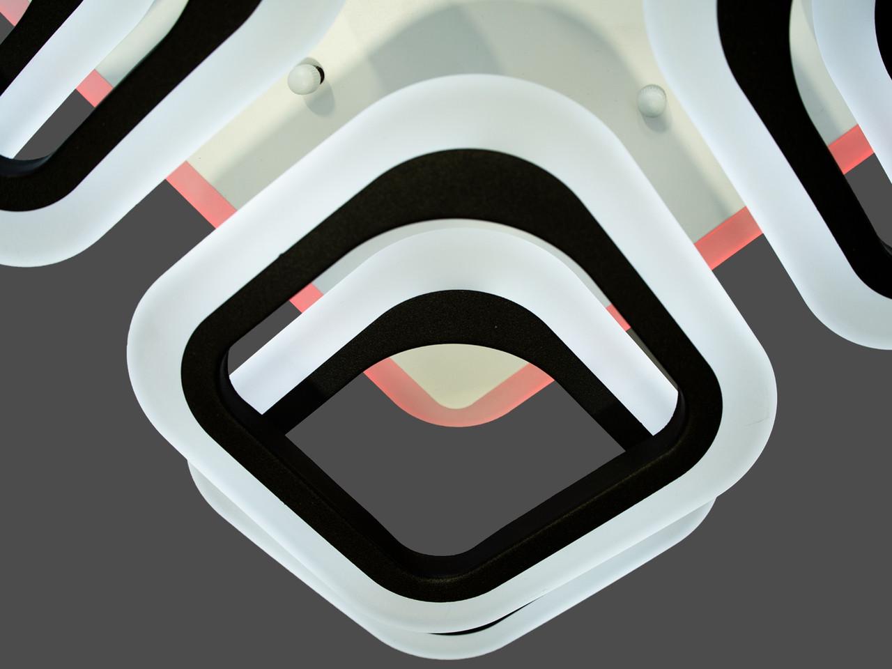 Люстра акриловая для спальни HAS8060-4+4BK-LS 120W 16 м2 - фото 4 Люстра акриловая для спальни HAS8060-4+4BK-LS 120W 16 м2 - фото 4