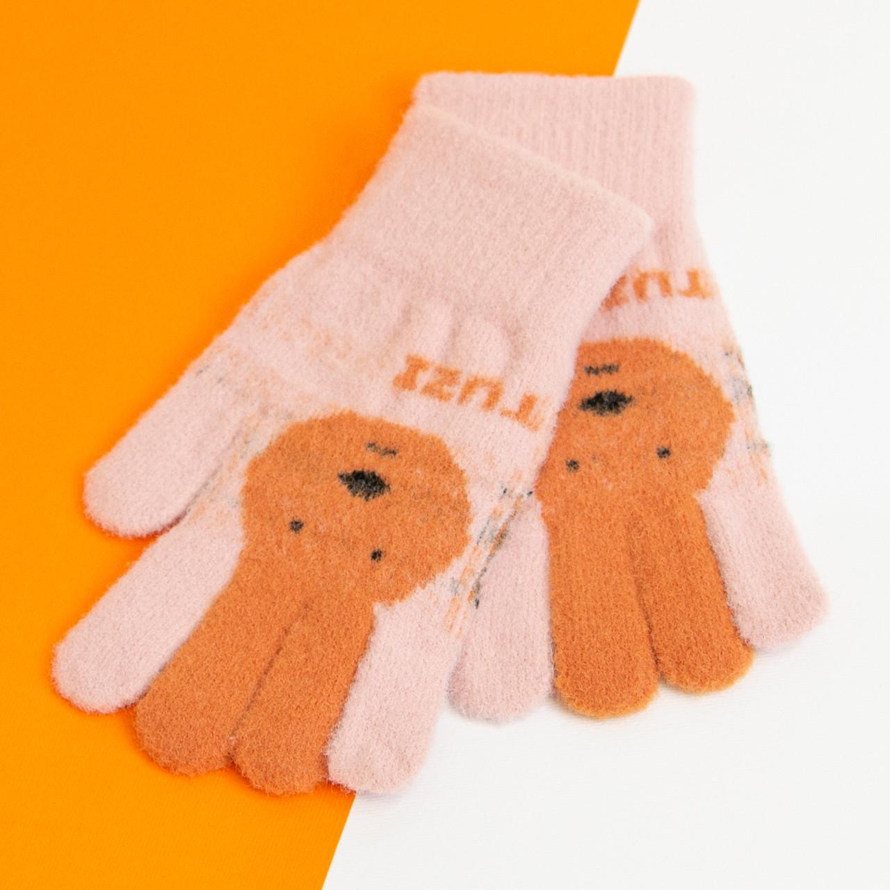 Перчатки детские на 5-8 лет зимние 20-25-19 Розовый (DR010129)