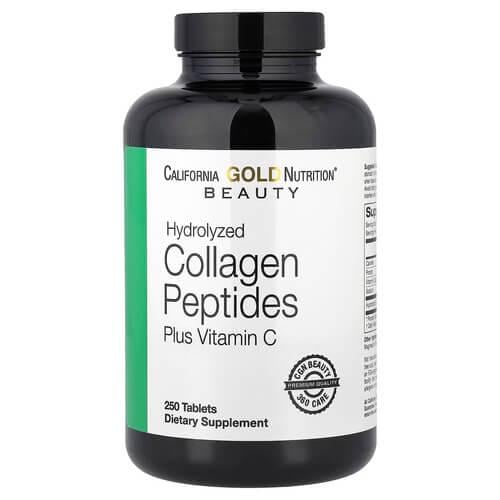 Коллаген Калифорния Gold Nutrition Hydrolyzed Collagen + Vitamin C Type 1&3 250 табл. (CGN-01178)