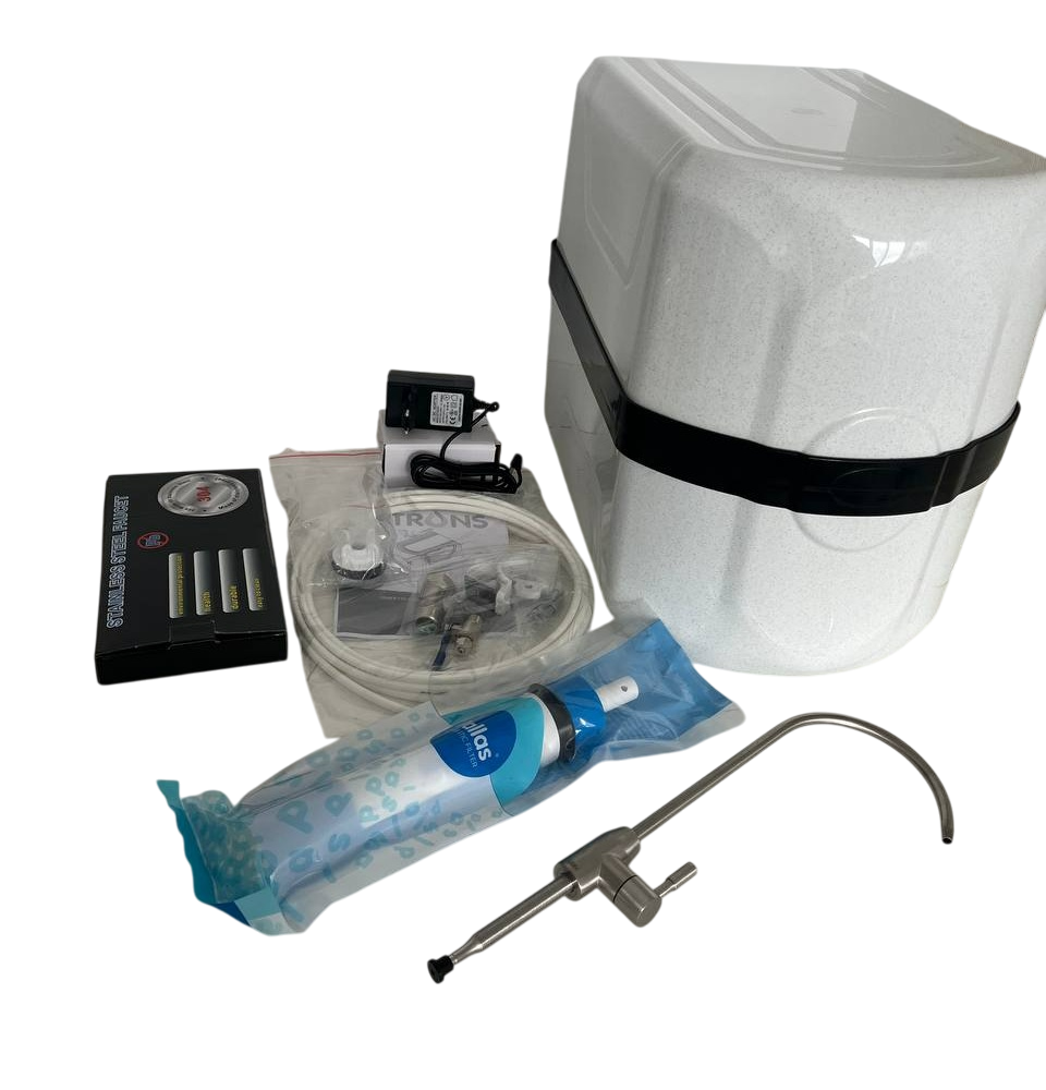 Фільтр для води зворотний осмос Filtrons з помпою та мінералізатором в корпусі (29902838)