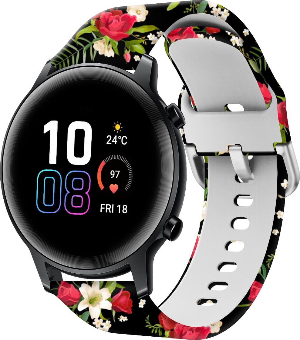 Ремешок Colorful для Honor Magic Watch 2 42 мм Rose/Black (28604)