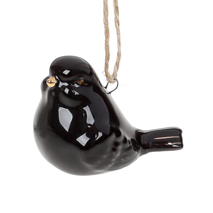 Фигурка-подвеска BonaDi Птичка Черный (FG2-320)