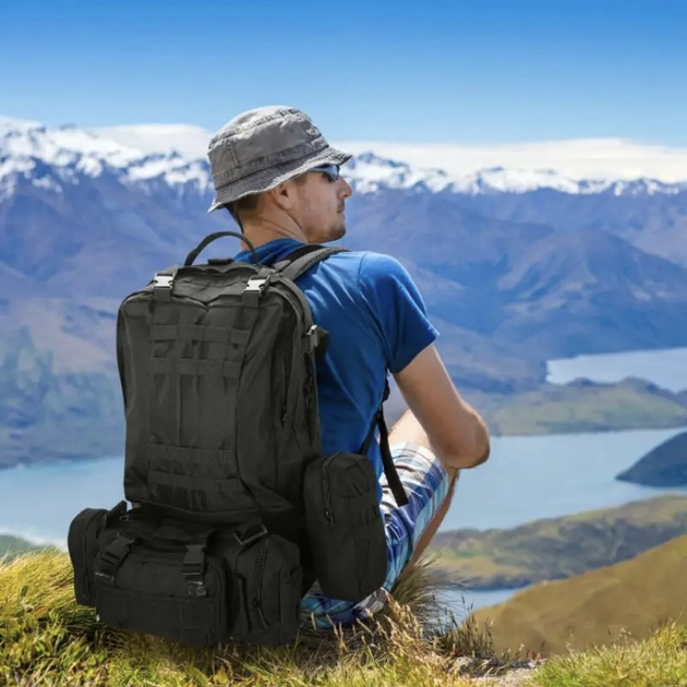 Рюкзак тактичний з підсумками Eagle B08 55 л (21479591) - фото 7 Рюкзак тактичний з підсумками Eagle B08 55 л (21479591) - фото 7