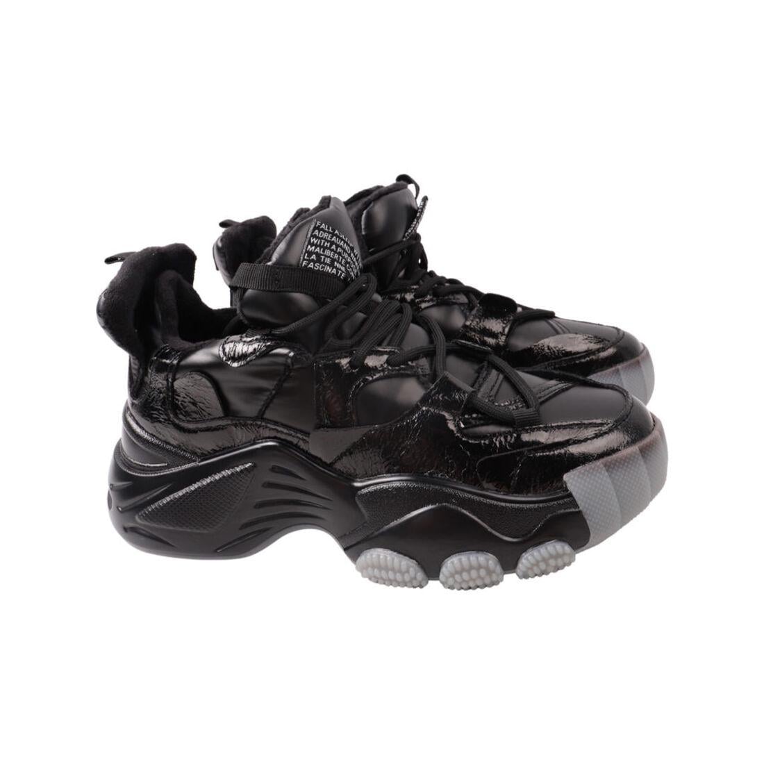 Кроссовки женские Gifanni из кожи р. 39 Черный (116-21DK)